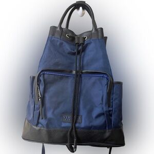 Versace Leather Trimmed Nylon Backpack.NWOT